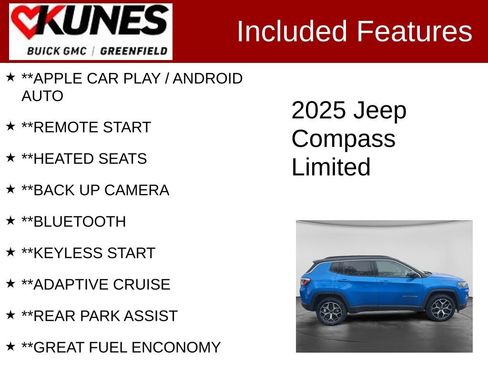 Used 2025 Jeep Compass Limited AWD/4WD image 2