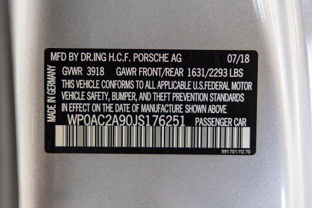 Used 2018 Porsche 911 GT3 RWD image 50