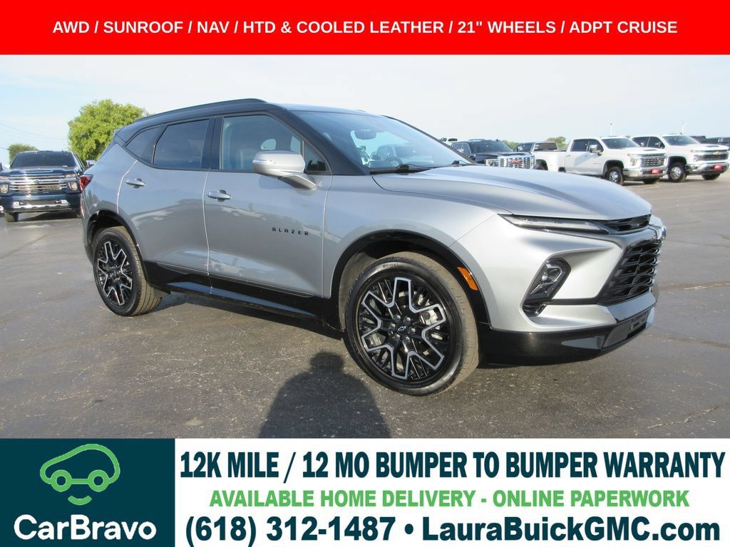 Certified 2023 Chevrolet Blazer RS w/ Driver Confidence II Package AWD/4WD image 1