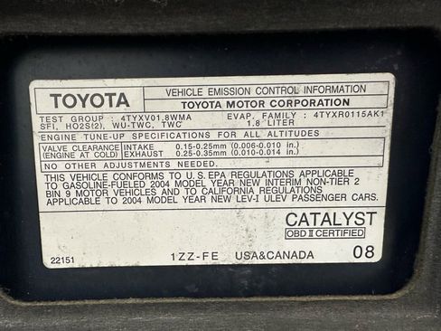 Used 2004 Toyota Corolla CE image 58