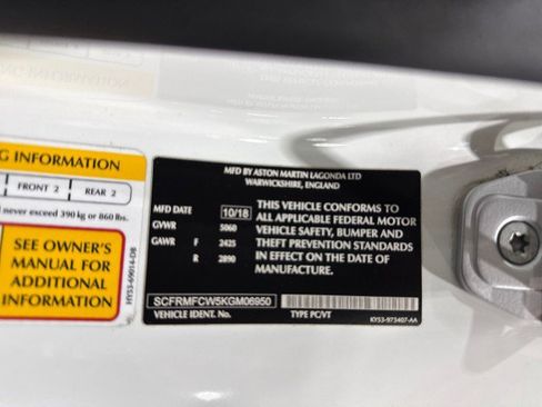 Used 2019 Aston Martin DB11 Tech Pkg $236K MSRP image 97