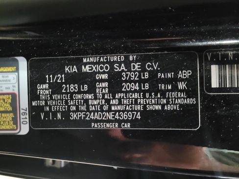 Used 2022 Kia Forte LXS FWD image 33