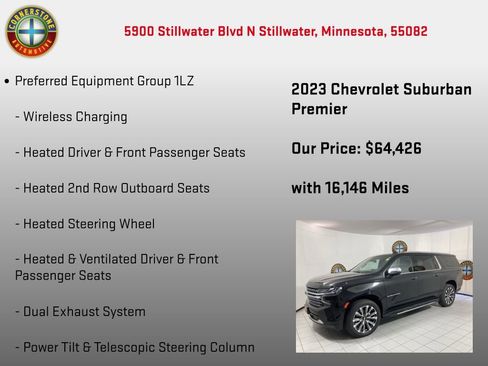 Used 2023 Chevrolet Suburban Premier AWD/4WD image 15