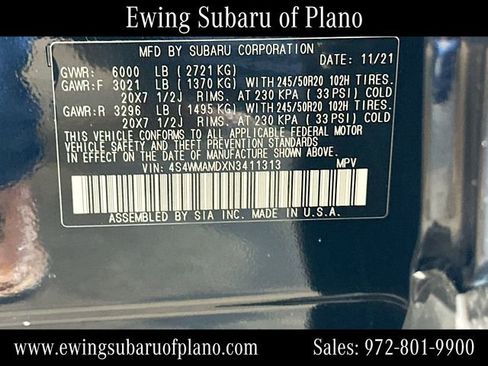 Used 2022 Subaru Ascent Limited w/ Popular Package #2A AWD/4WD image 35