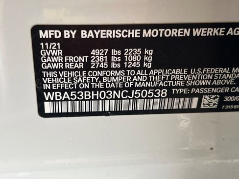 Certified 2022 BMW 530i w/ Convenience Package image 21