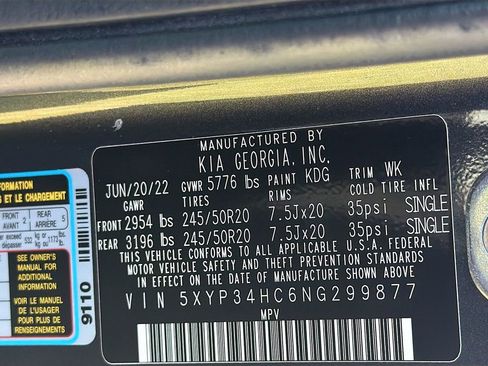 Used 2022 Kia Telluride EX w/ EX Premium Package image 35