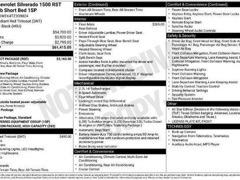 New 2026 Chevrolet Silverado 1500 RST w/ RST Select Package image 3
