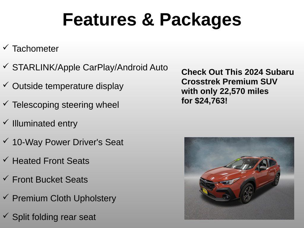 Used 2024 Subaru Crosstrek 2.0i Premium AWD/4WD image 25