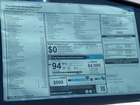New 2026 BMW i4 xDrive40i w/ Premium Package AWD/4WD image 20