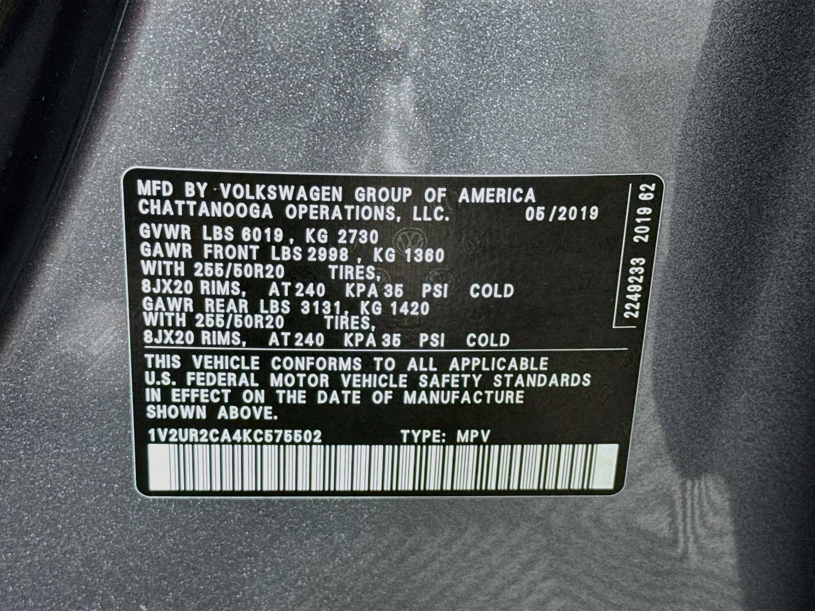 Used 2019 Volkswagen Atlas SE AWD/4WD image 29