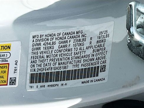 Used 2025 Honda Civic FWD Hybrid Sedan image 31