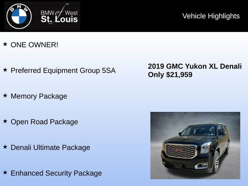 Used 2019 GMC Yukon XL Denali w/ Denali Ultimate Package image 8