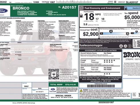 New 2025 Ford Bronco Stroppe Edition image 4