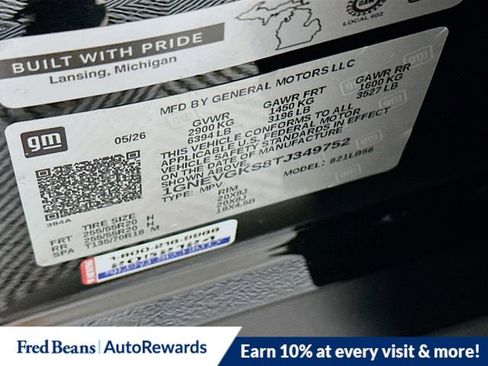 New 2026 Chevrolet Traverse LT w/ Sun and Wheel Package AWD/4WD image 21