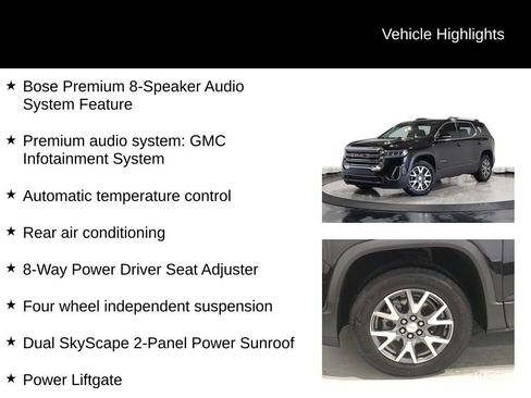 Used 2022 GMC Acadia SLT w/ LPO, Floor Liner Package FWD image 13