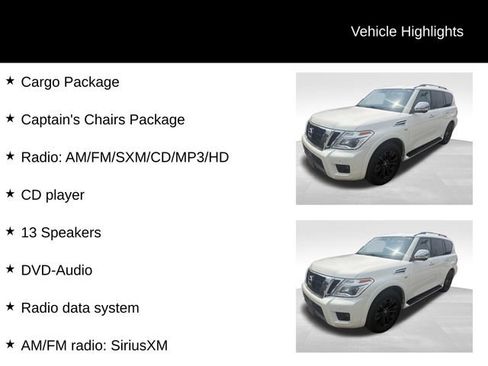 Used 2020 Nissan Armada Platinum w/ Captain's Chairs Package AWD/4WD image 8