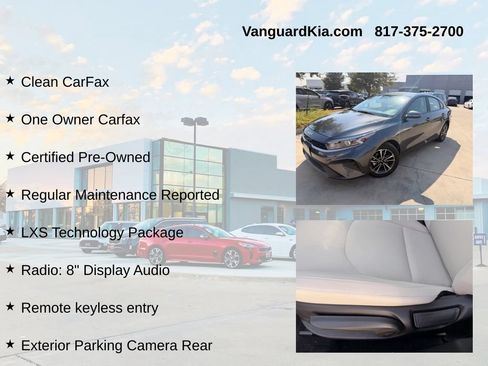 Certified 2023 Kia Forte LXS w/ LXS Technology Package FWD image 6