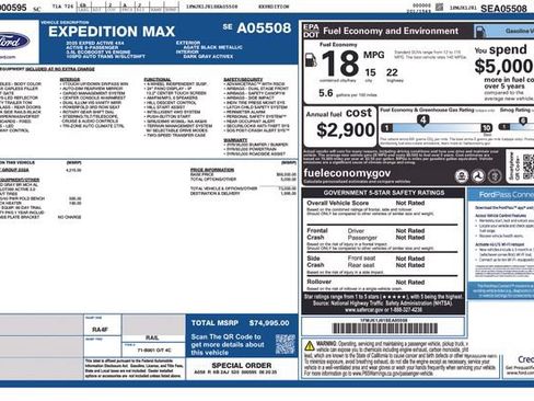 Used 2025 Ford Expedition Max Active AWD/4WD image 5