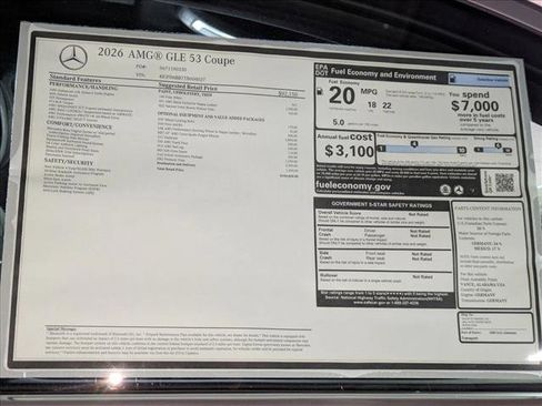 New 2026 Mercedes-Benz GLE 53 AMG 4MATIC Coupe image 19