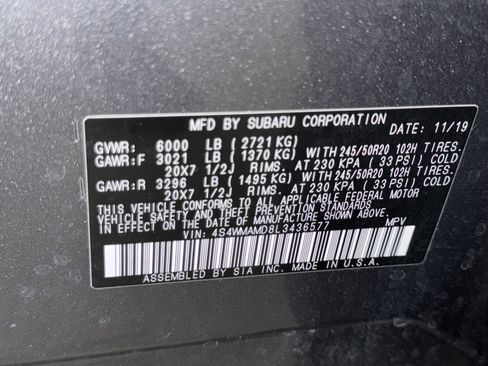 Used 2020 Subaru Ascent Limited w/ Popular Package #4 image 39