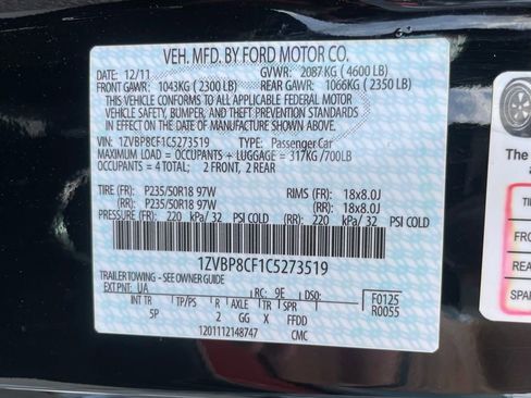 Used 2012 Ford Mustang GT Premium w/ GT Coupe Accessory Pkg 5 RWD image 35
