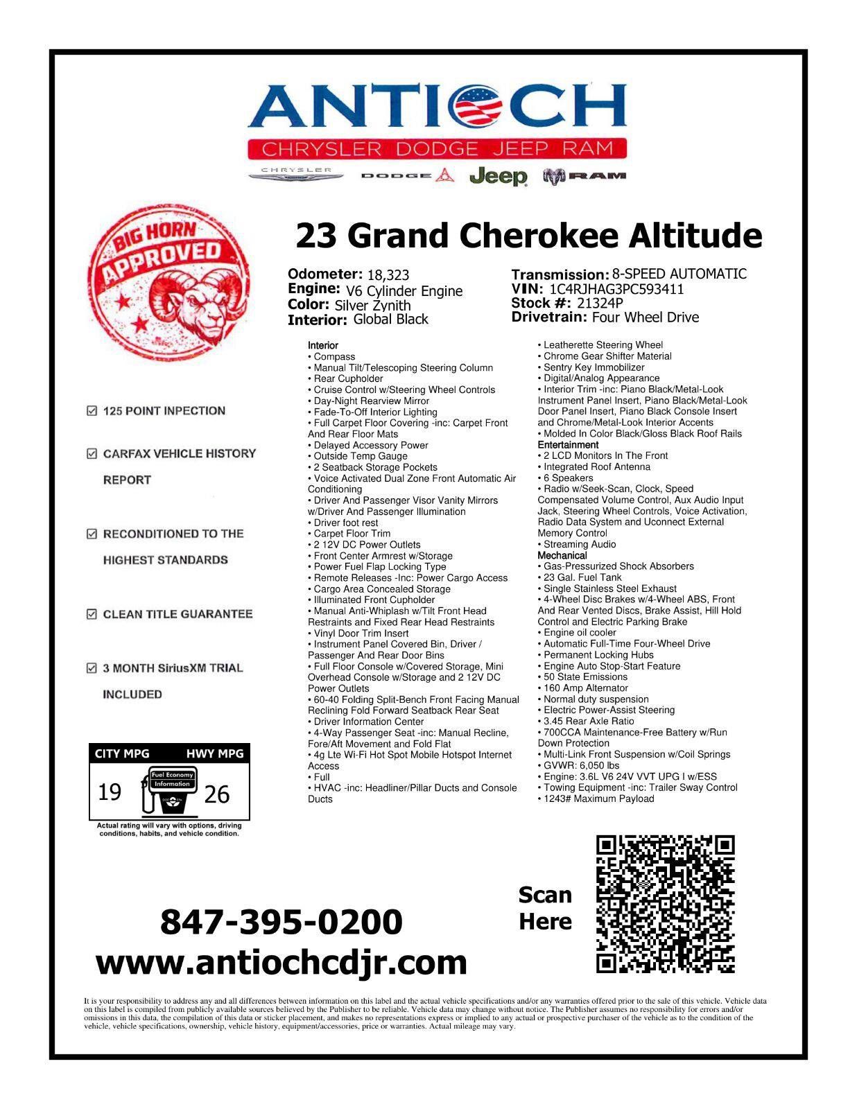 Used 2023 Jeep Grand Cherokee Altitude AWD/4WD image 7