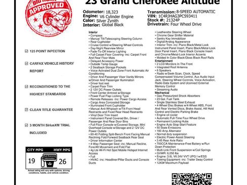 Used 2023 Jeep Grand Cherokee Altitude AWD/4WD image 7