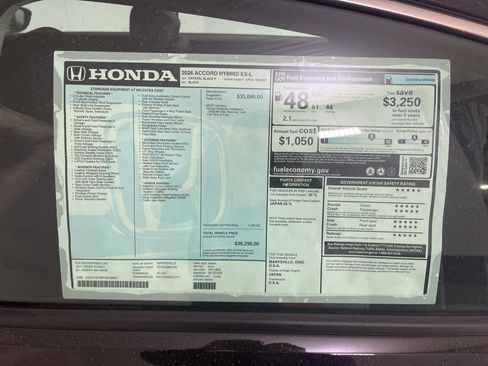 New 2026 Honda Accord EX-L image 41