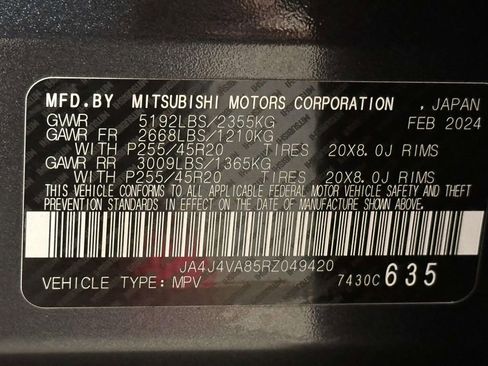 Used 2024 Mitsubishi Outlander SE AWD/4WD image 32