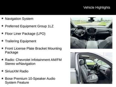 Used 2019 Chevrolet Traverse Premier w/ LPO, Floor Liner Package AWD/4WD image 12