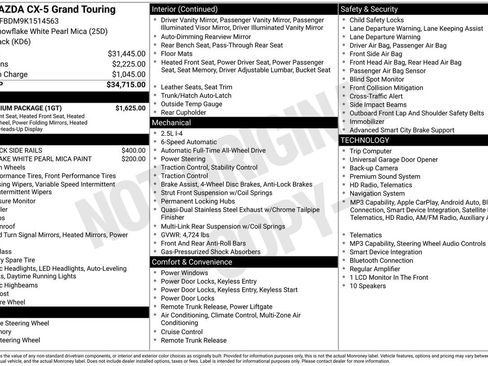 Used 2019 MAZDA CX-5 Grand Touring w/ GT Premium Package image 29