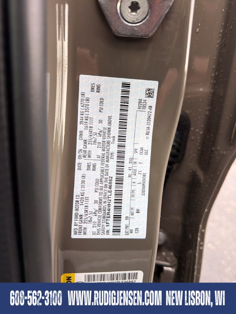 New 2026 Ford Ranger XLT w/ Equipment Group 301A High AWD/4WD image 29