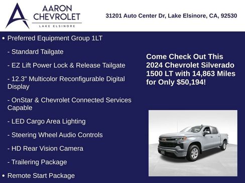 Used 2024 Chevrolet Silverado 1500 LT w/ Convenience Package II image 15