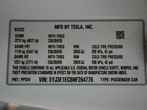 Used 2022 Tesla Model 3 Performance AWD/4WD image 42