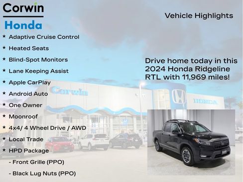 Used 2024 Honda Ridgeline RTL image 6