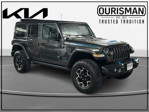 Used 2022 Jeep Wrangler Unlimited Rubicon 4xe w/ Cold Weather Group image 1