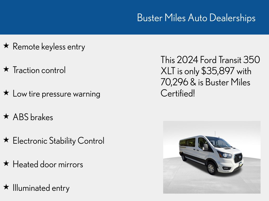 Used 2024 Ford Transit 350 XLT RWD image 6