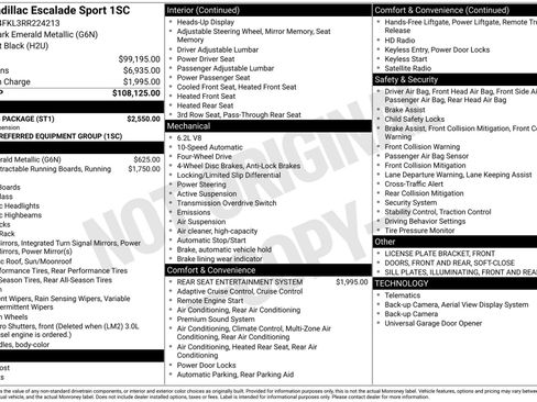 Used 2024 Cadillac Escalade Sport w/ Touring Package image 32