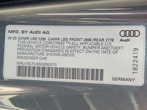 Used 2025 Audi A5 2.0T Premium w/ Convenience Package AWD/4WD image 31