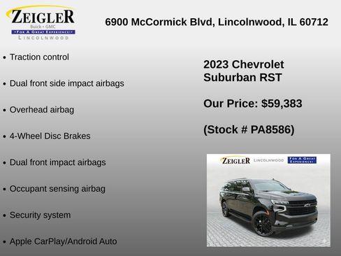 Used 2023 Chevrolet Suburban RST AWD/4WD image 12