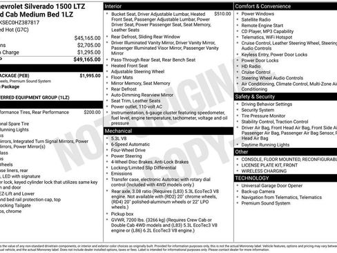 Used 2017 Chevrolet Silverado 1500 LTZ w/ Sport Package AWD/4WD image 26