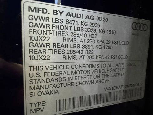 Used 2021 Audi Q8 Premium Plus w/ Premium Plus Package image 33