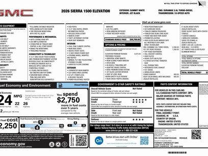 New 2026 GMC Sierra 1500 Elevation w/ Elevation Premium Package