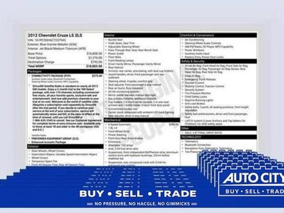 Used 2012 Chevrolet Cruze LS w/ Connectivity Package