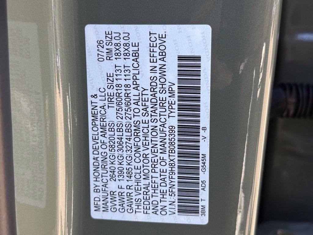 New 2026 Honda Passport TrailSport Elite image 27