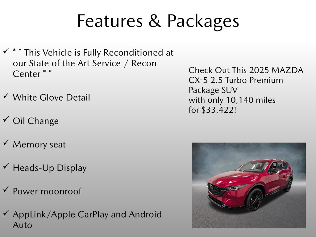 Certified 2025 MAZDA CX-5 2.5 Turbo w/ Premium Package AWD/4WD image 4