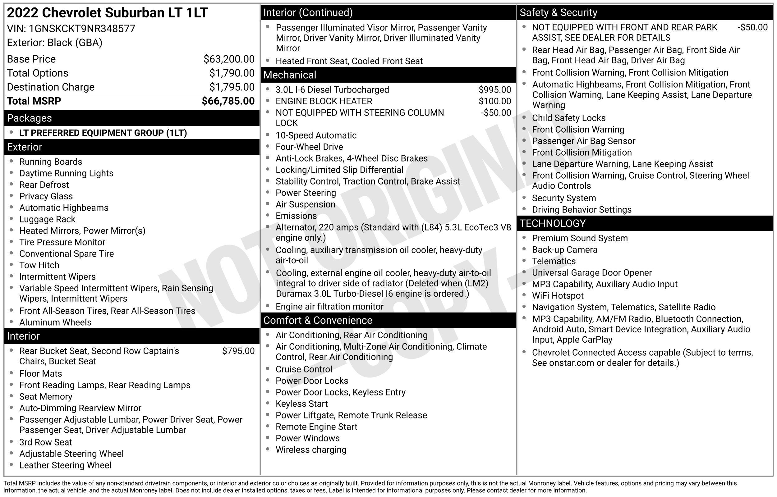 Used 2022 Chevrolet Suburban LT AWD/4WD image 4
