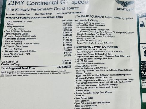 Used 2022 Bentley Continental GT Speed image 5