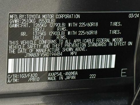 Certified 2024 Toyota RAV4 SE w/ Weather & Moonroof Package AWD/4WD image 32