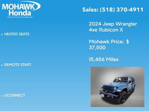 Used 2024 Jeep Wrangler Unlimited Rubicon 4xe image 14